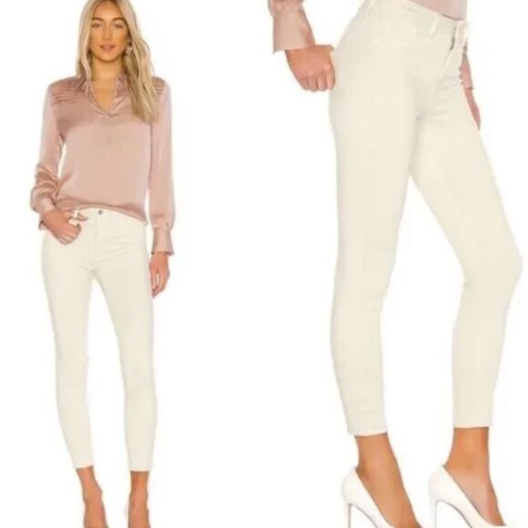 NWT! L'AGENCE Margot Skinny Jean - Vintage White - 24 - Picture 2 of 5